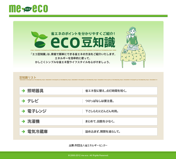 me-ecoとは～もっと節電～｜me-eco（ミエコ）